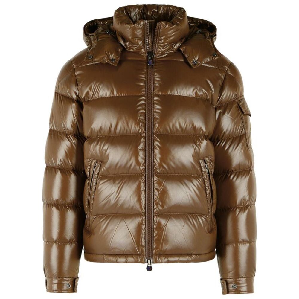 Moncler 'Maya' Brown Polyamide Down Jacket Men